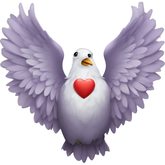 Corazón con alas emoji