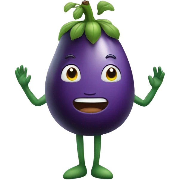 Eggplant but human emoji