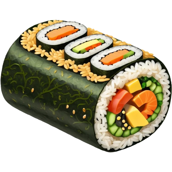 vegan kimbap single piece emoji