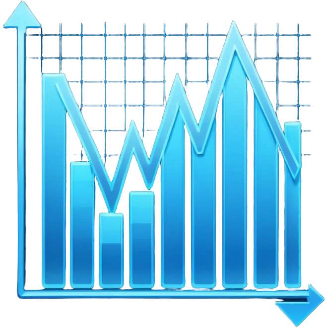 Create a stylized emoji that represents futuristic algorithmic trading. final result should feel sleek, high-tech, and forward-looking — like a blend of Wall Street and sci-fi. emoji