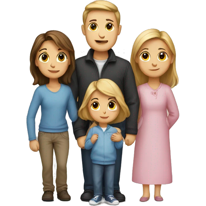 family but with cat instead of a child emoji