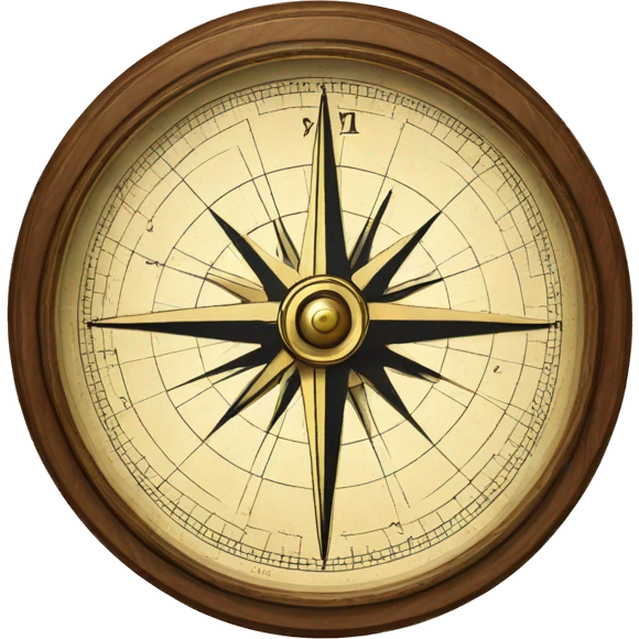 17th century Compass and Map emoji