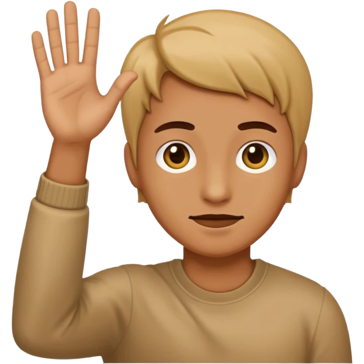 Person holding up an L emoji