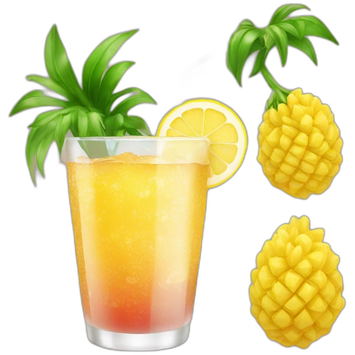drink e abacaxi emoji
