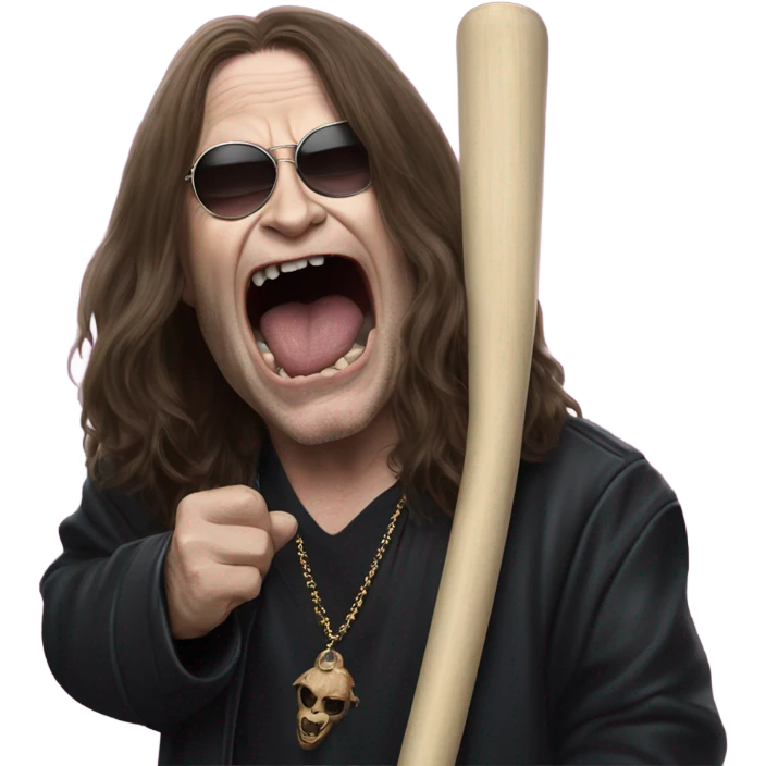 ozzy osbourne biting a bat emoji
