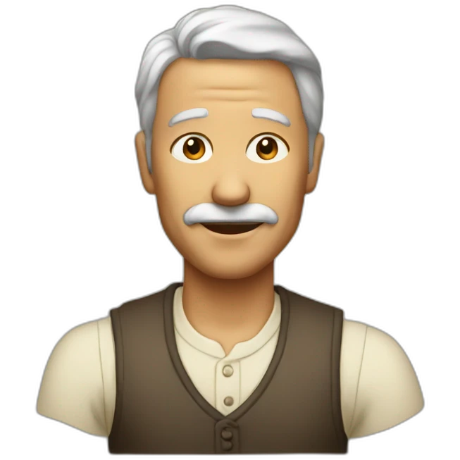 man old style emoji