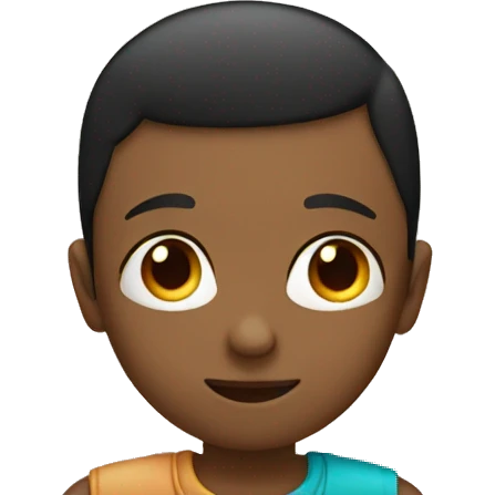A boy kissing a girl emoji