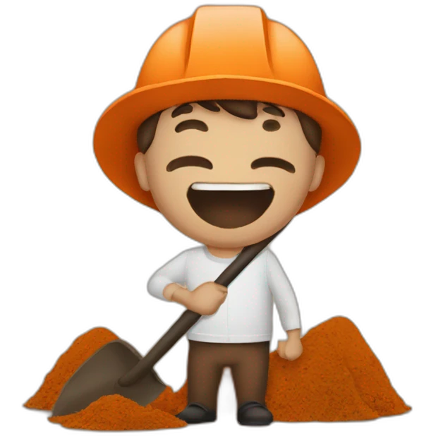 Sweet Potato digging emoji