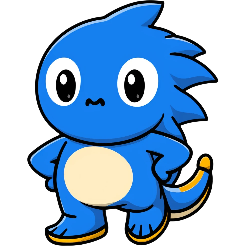 Sanic meme character emoji
