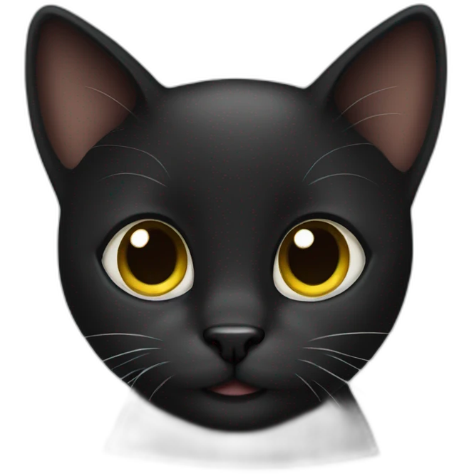 black cute cat emoji