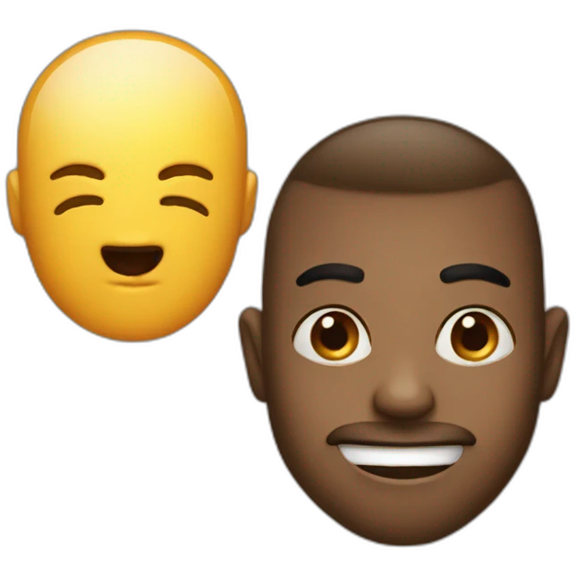 Party emoji with atraw in nose emoji