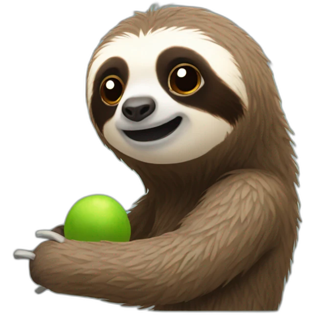 Sloth physics emoji