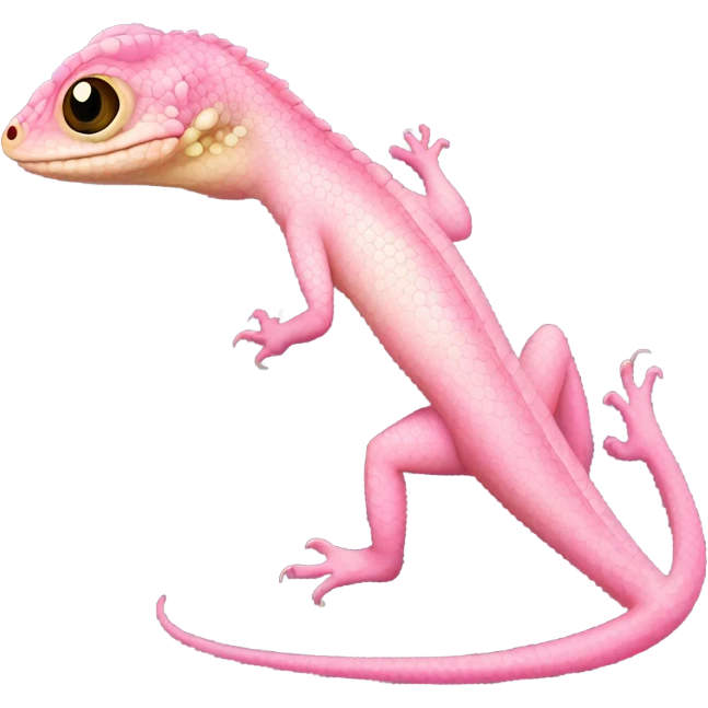 Pink lizard emoji
