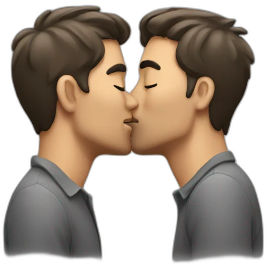 men-kissing emoji