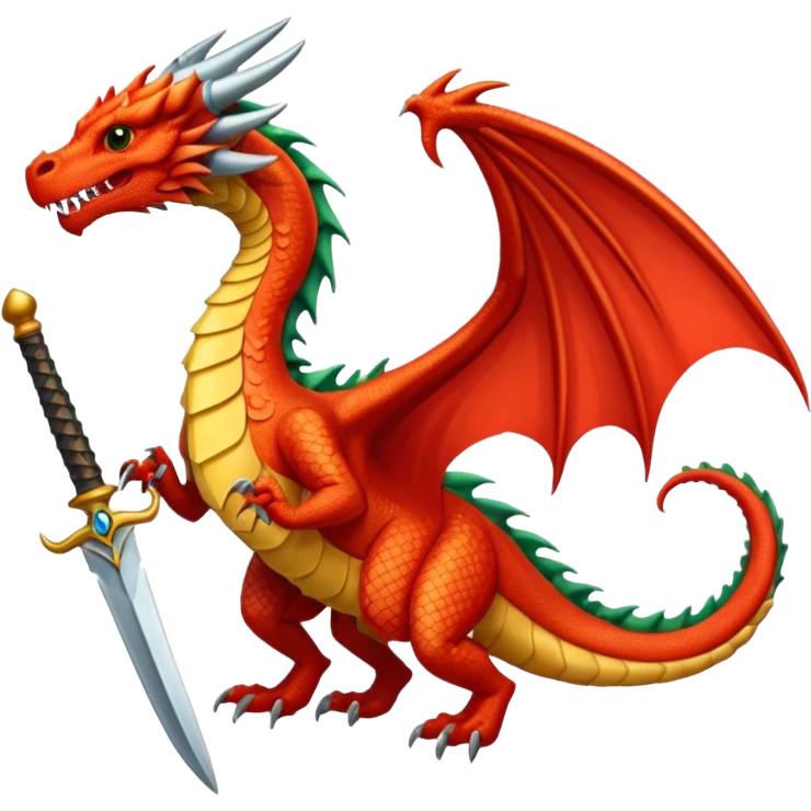 Fourth wing dagger tail dragon emoji