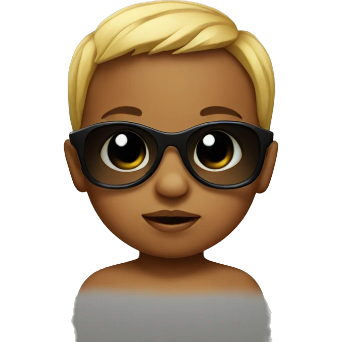 Baby with sunglasses  emoji