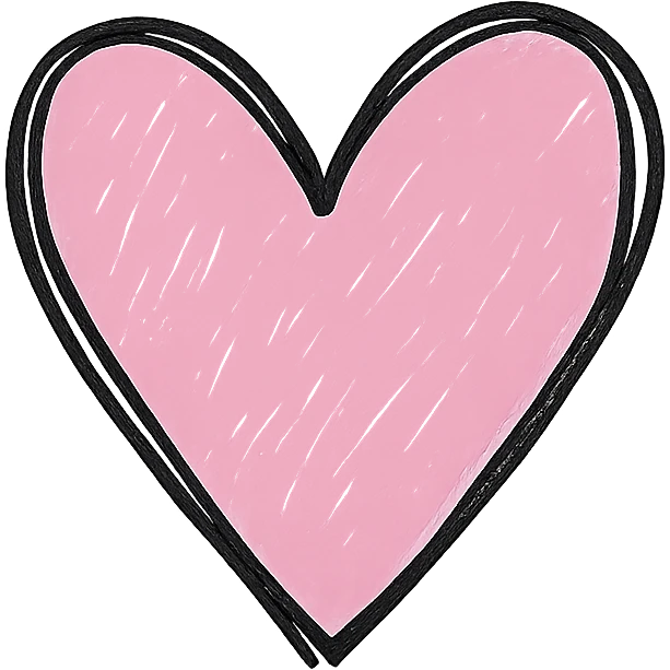 hand drawn outlined icon of a pink shape, no fill, thick lines emoji