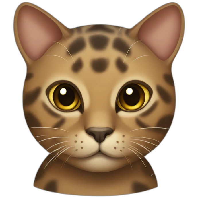tortoise-colored cat emoji