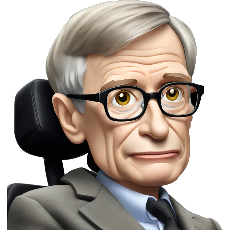 Stephen Hawking doing something cool  emoji