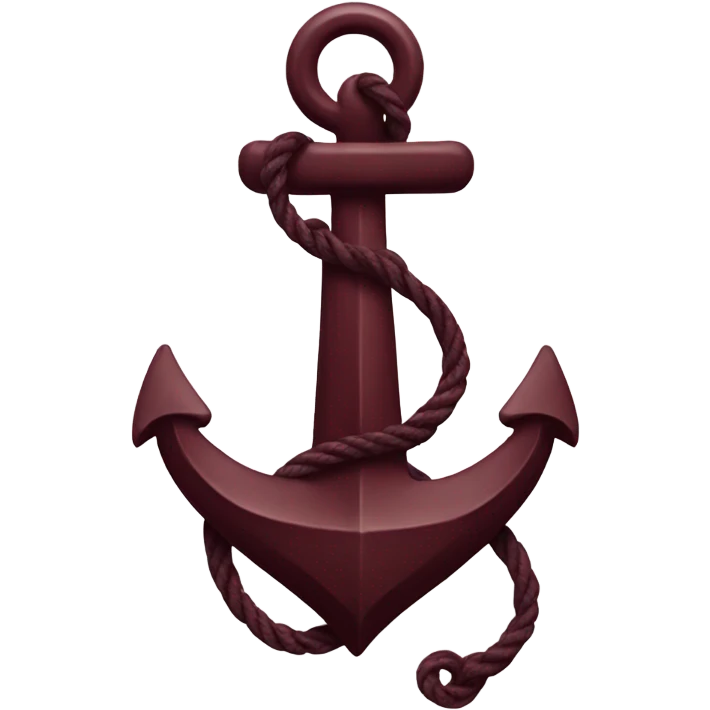 maroon anchor emoji