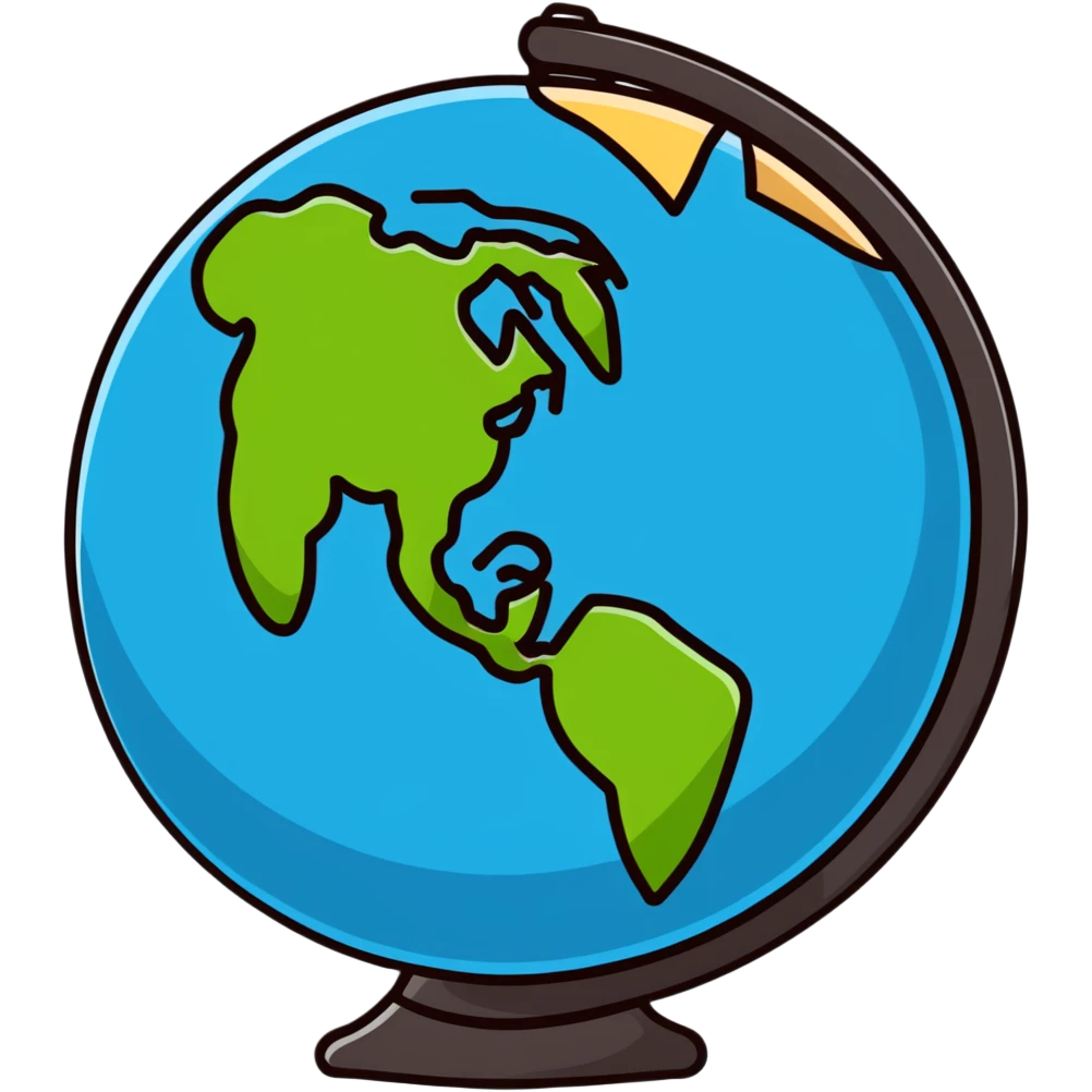 Vavinews logo with globe, world map, international news theme emoji