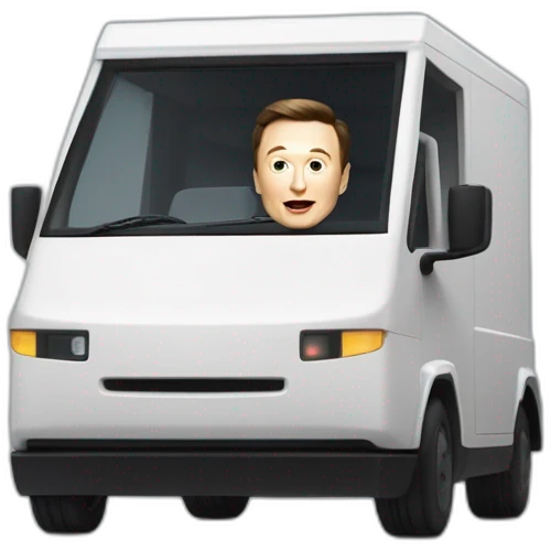 Elon Musk qui casse la vitre du Tesla Cybertruck emoji