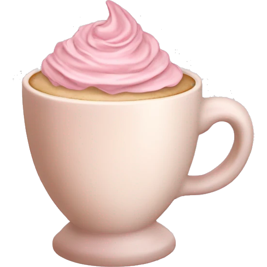Rococo Latte pink emoji