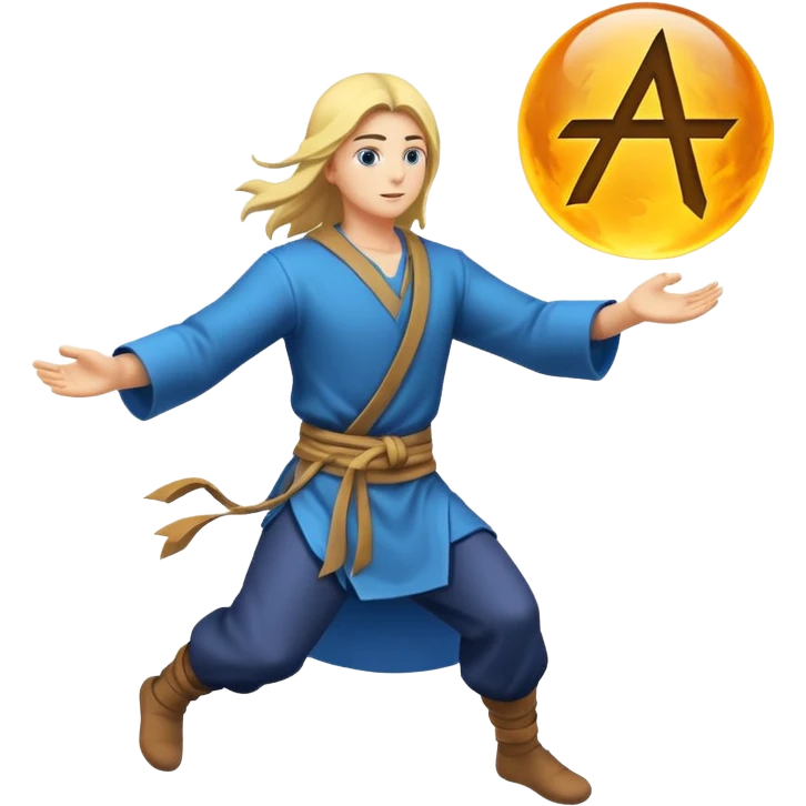 human mystic drawing rune formula mid-air emoji