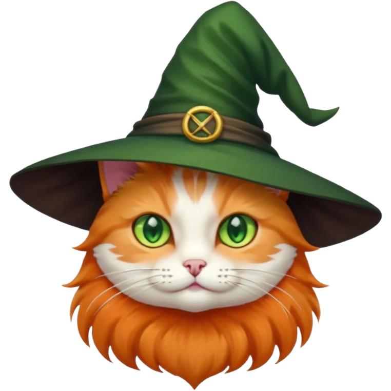 Cat with witch hat emoji