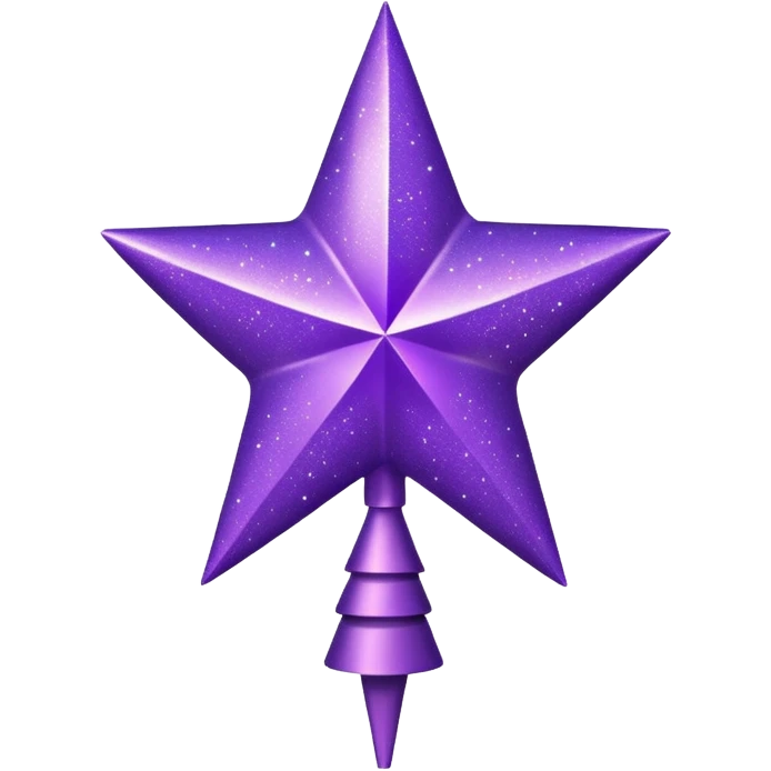 purple tree topper emoji