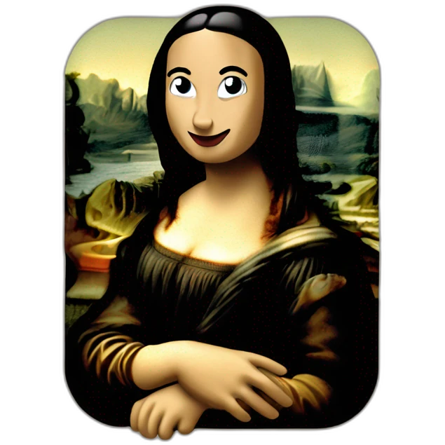 mona lisa 2005 emoji