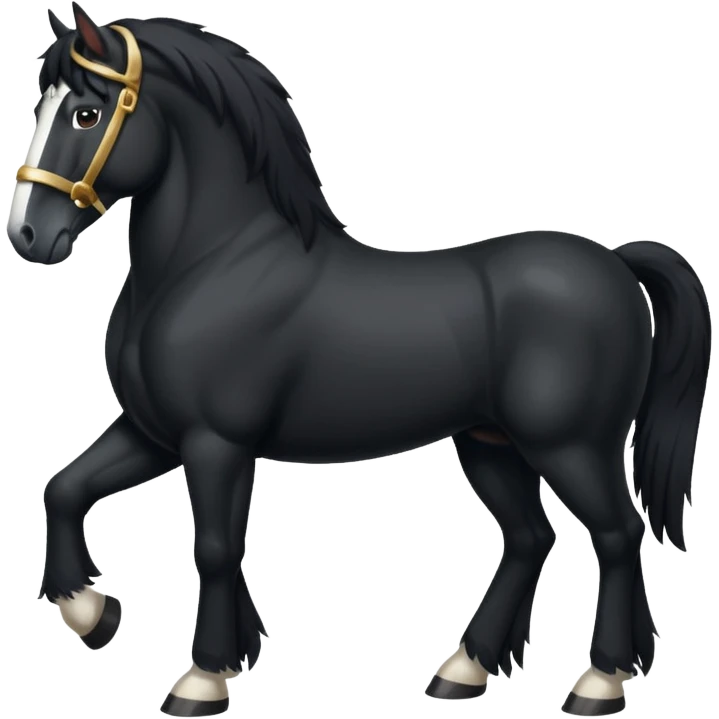 Black Clydesdale  emoji