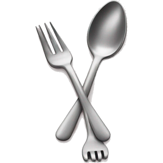 children's spoon and fork emoji