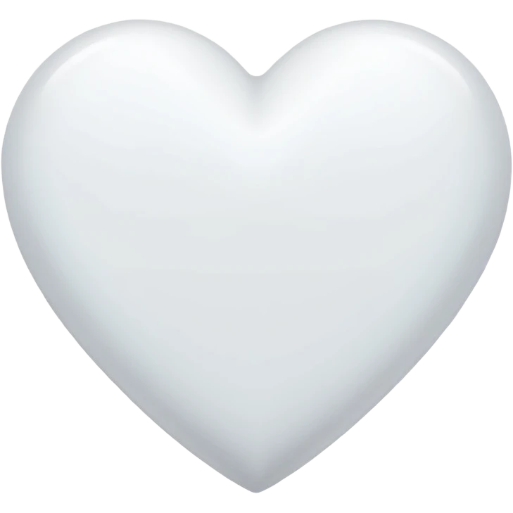 White Heart  emoji