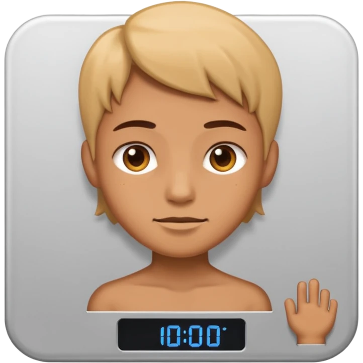 person on scale emoji