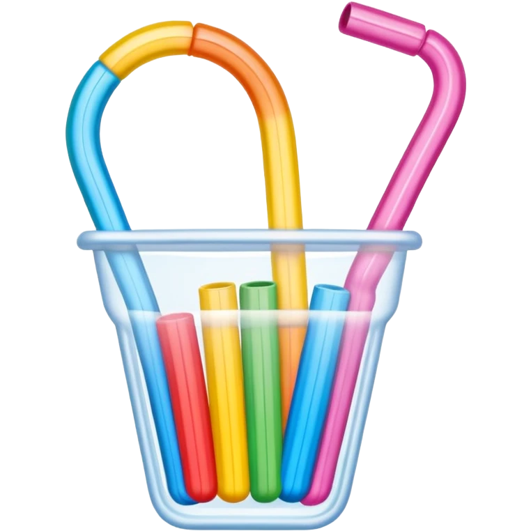 Bendy straw that spells the word bride emoji