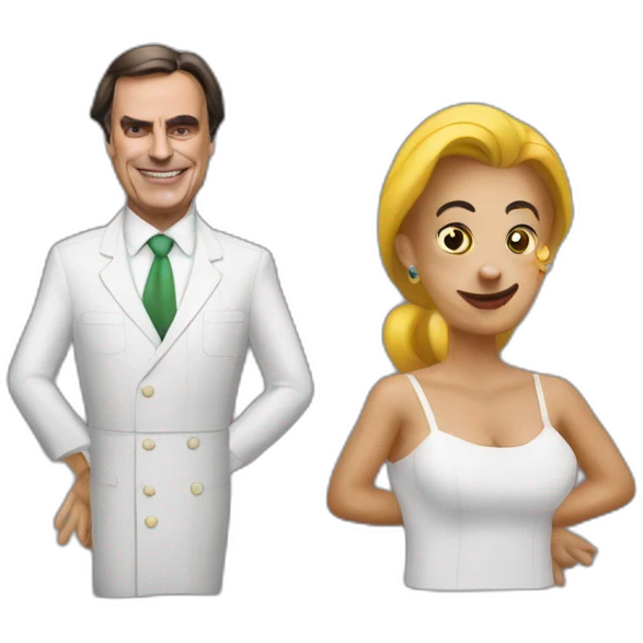 Bolsonaro e Bozo emoji