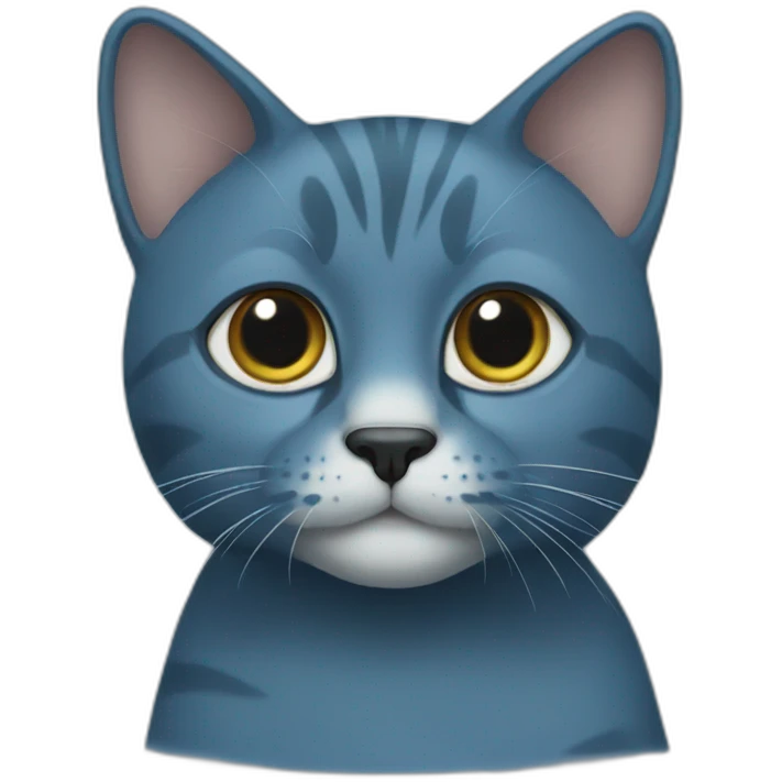 Blue lagoune cat emoji