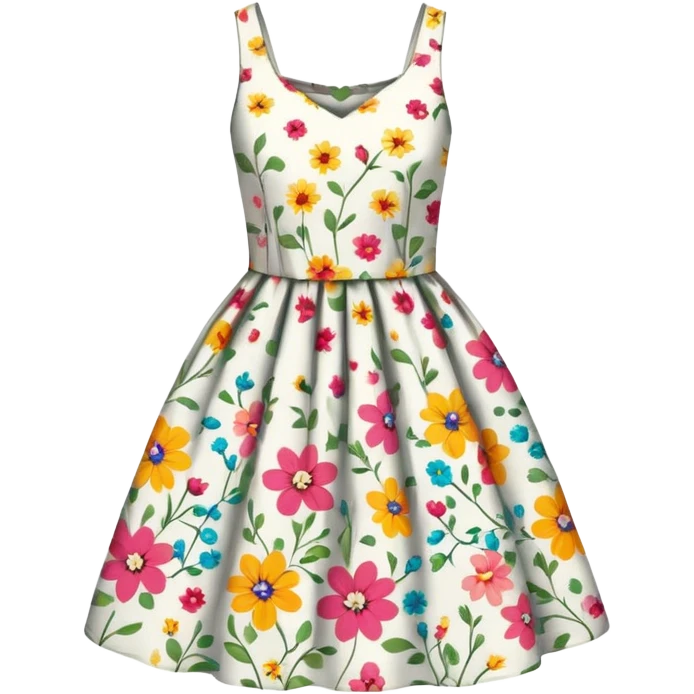 Floral dress top emoji