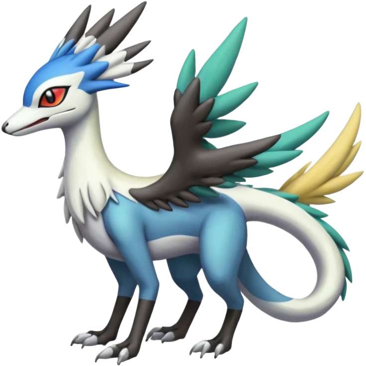 Meloetta-Trico-Silvally-Nargacuga-Sergal-Cresselia-Fakémon-creature-hybrid emoji