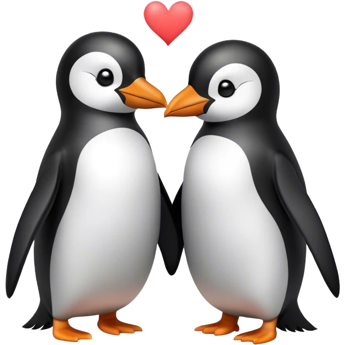 Penguin love emoji