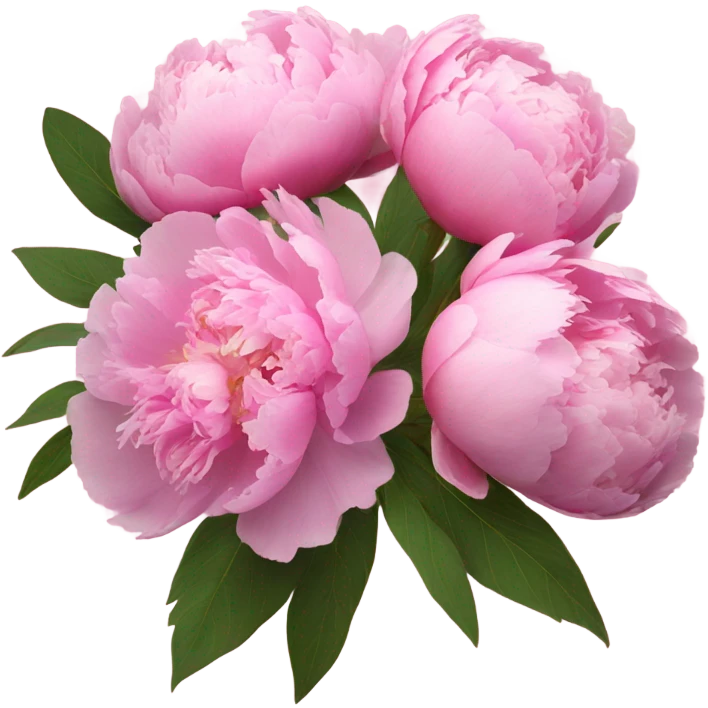 Pink peonies bouquet  emoji