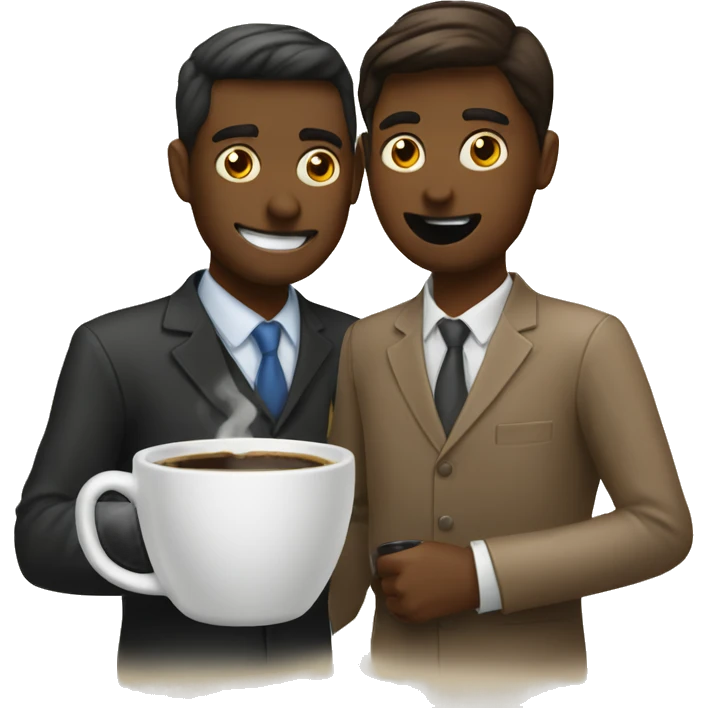 Coffee with coworker  emoji
