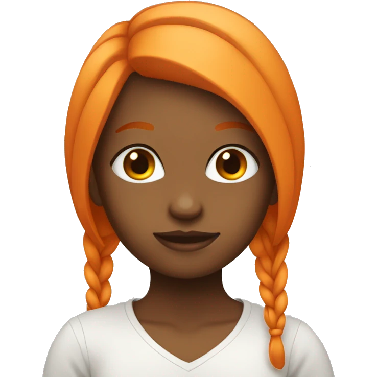 girl with orange hair emoji