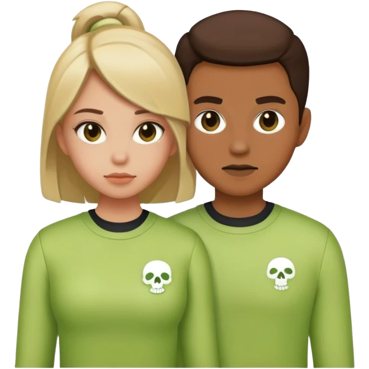 Hood love, matching outfits, toxic but cut emoji