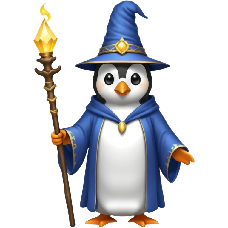 Penguin Wizard emoji