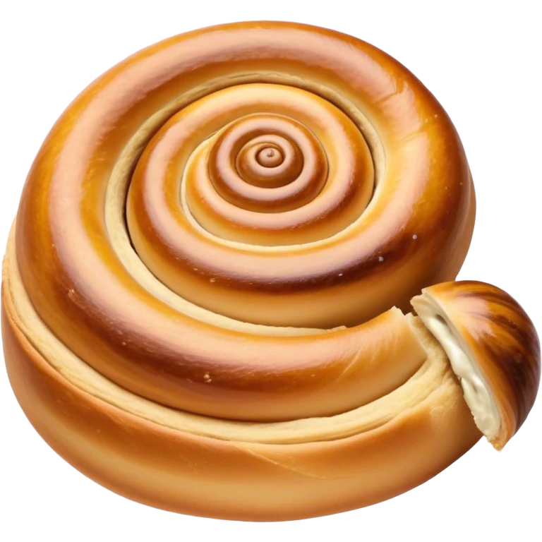 Cinematic delicate escargot pastry, spiral shape with layers of buttery dough, caramelized edges, rich golden-brown tones, elegant and inviting. emoji