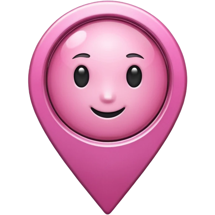 pink location pin emoji