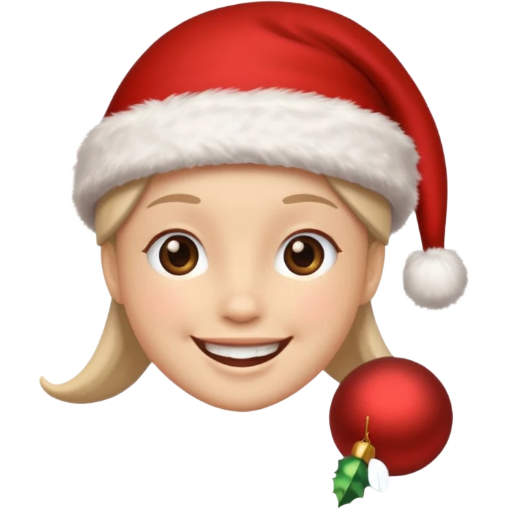 Christmas hat on a head emoji
