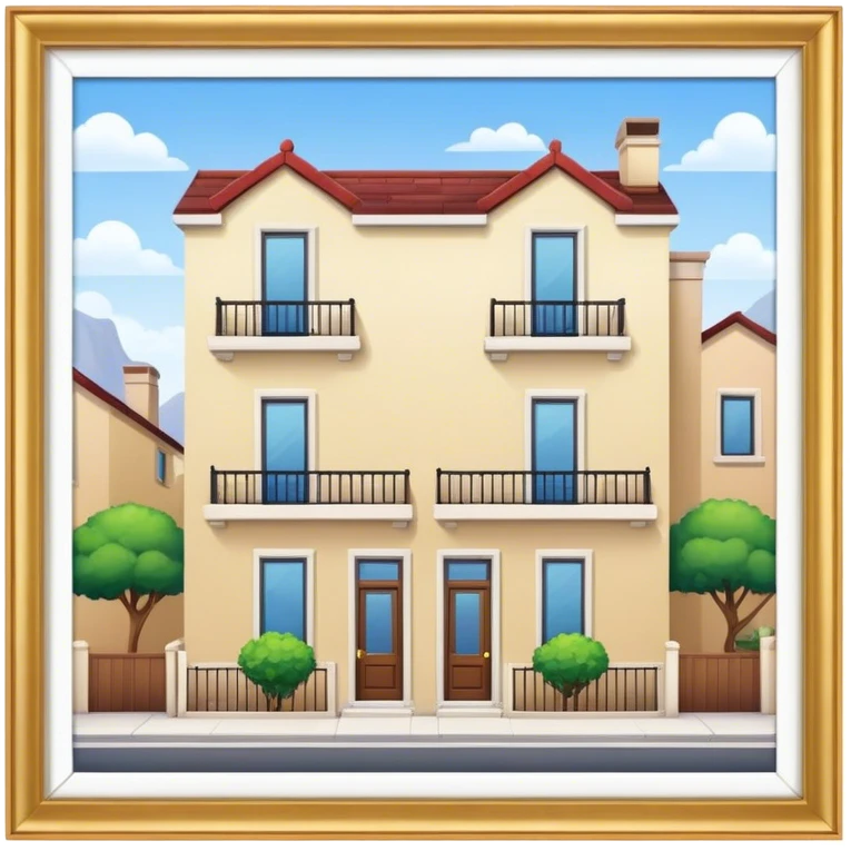 two-bedroom townhouse emoji